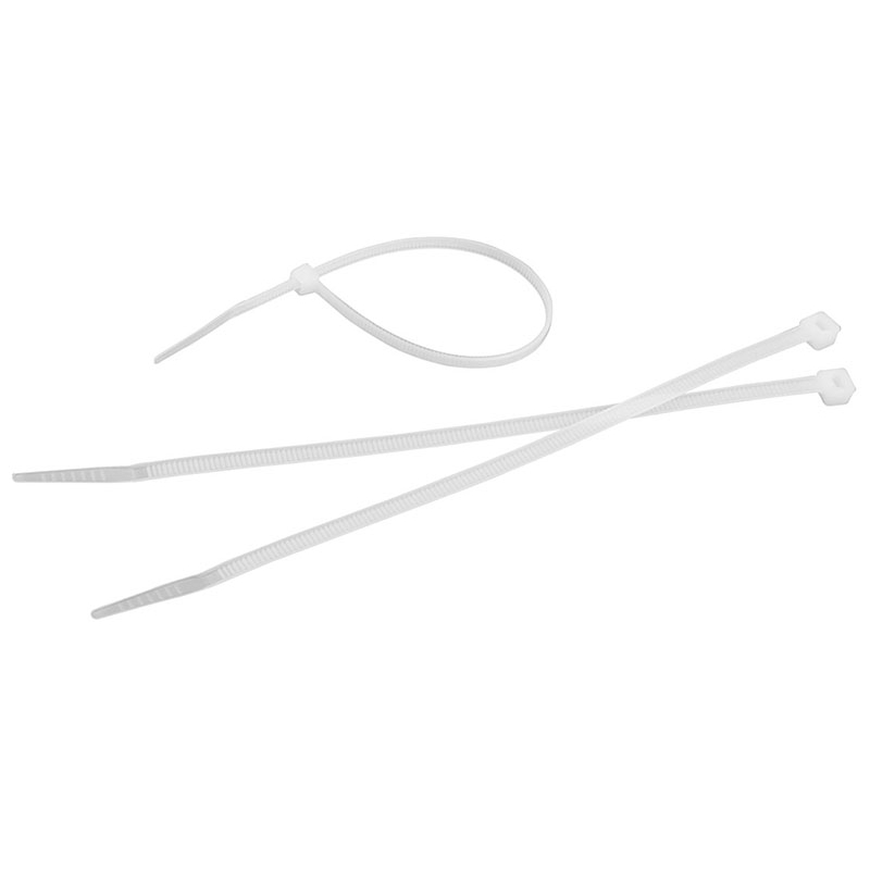 Opaski zaciskowe nylonowe biała 2,5x100 mm TOLSEN