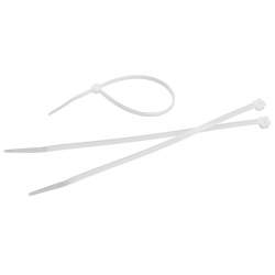 Opaski zaciskowe nylonowe biała 4,8x400 mm TOLSEN