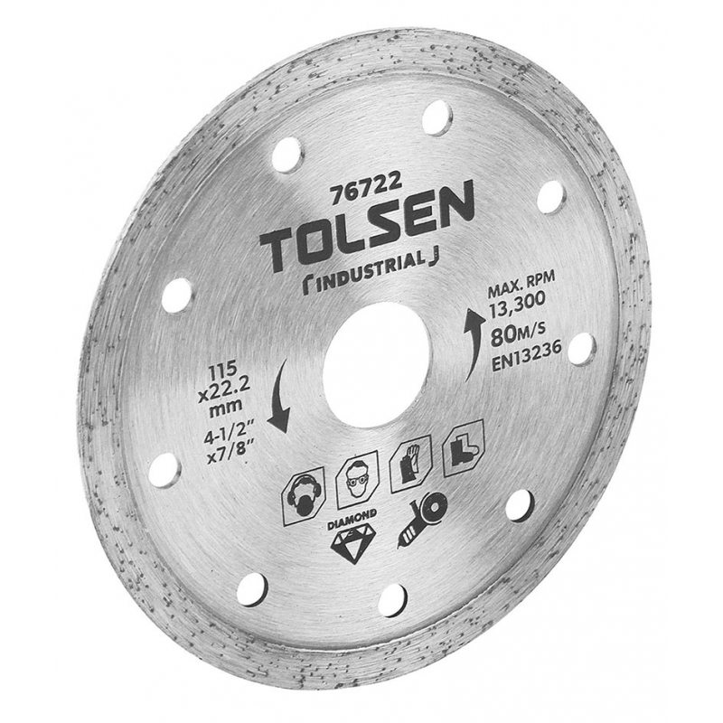 Tarcza diamentowa CIĄGŁA 125 mm TOLSEN