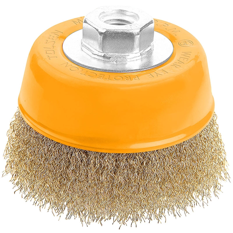 Szczotka docz. drut falowany M14 100 mm TOLSEN