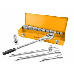 Zestaw nasadek 3/4 -15 szt. TOLSEN