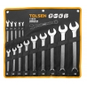 Zestaw kluczy płasko-oczkowych 6-32mm 14 cz TOLSEN