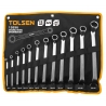 Zestaw kluczy oczkowo-wygiętych 12 cz. TOLSEN