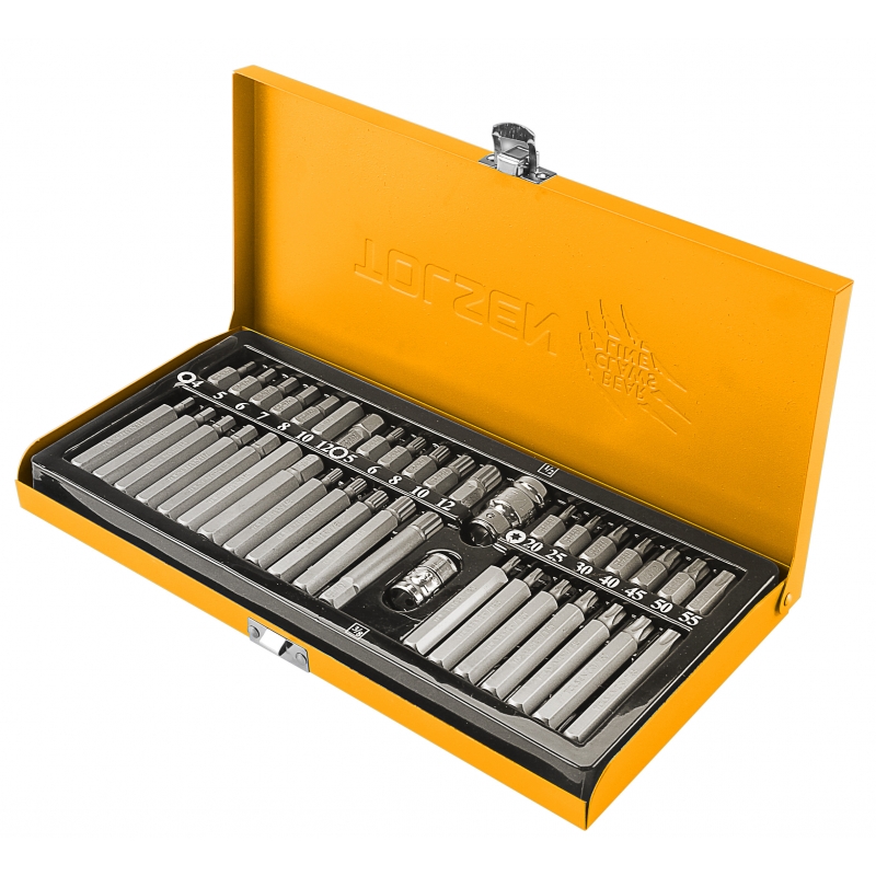 Zestaw bitów Torx Hex Spline 40 elem. TOLSEN