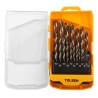 Zestaw wierteł do metalu HSS 1-10 mm 19 szt. TOLSEN