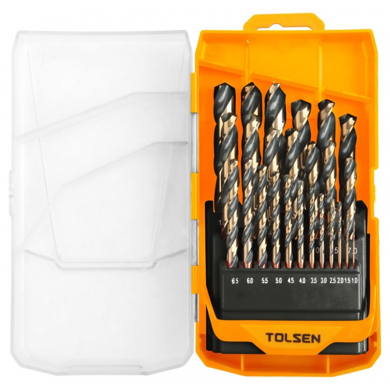 Zestaw wierteł do metalu HSS 1-13 mm 25 szt. TOLSEN