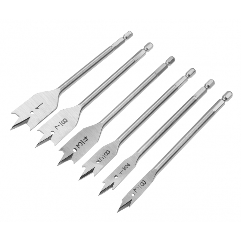 Kpl. wierteł łopatkowych 6 elem. TOLSEN