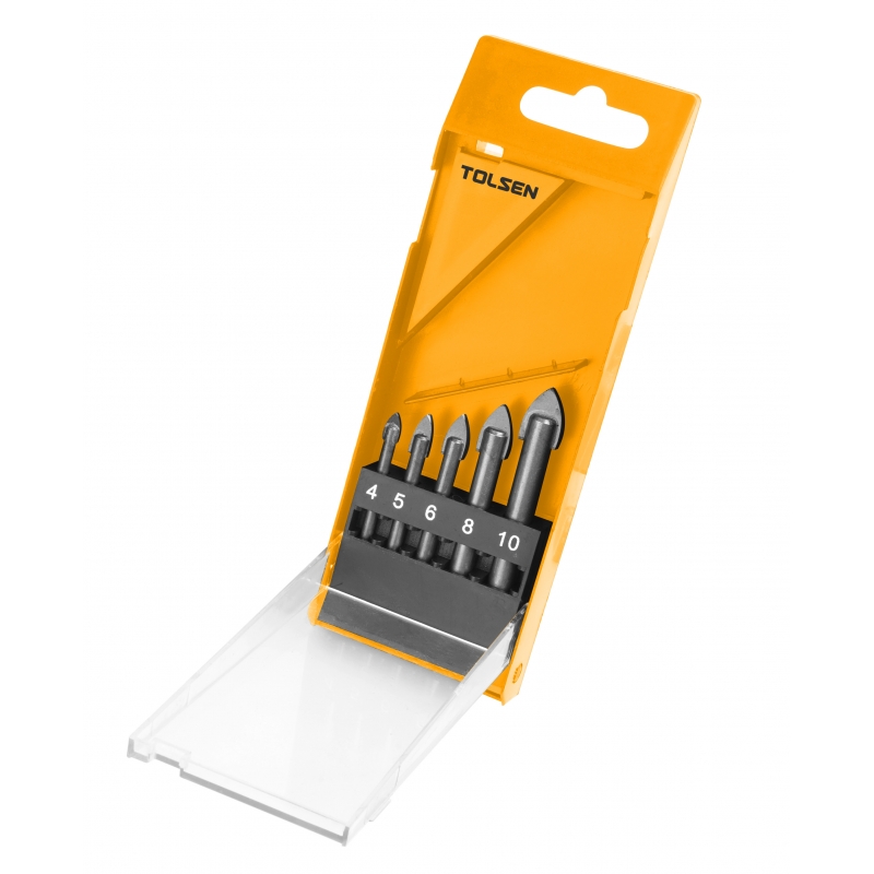 Kpl. wierteł do szkła 5 szt TOLSEN