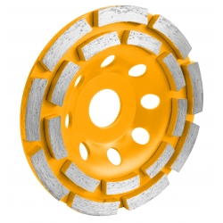 Tarcza diam. dwurzęd. garnkowa 125 mm TOLSEN