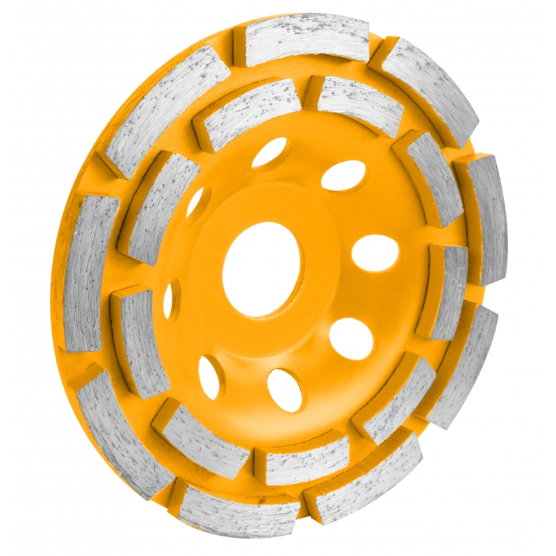 Tarcza diam. dwurzęd. garnkowa 125 mm TOLSEN