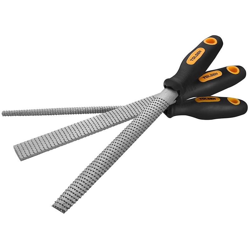 Pilnik tarnik 3 cz.płaski,okrągły,półokrą.TOLSEN