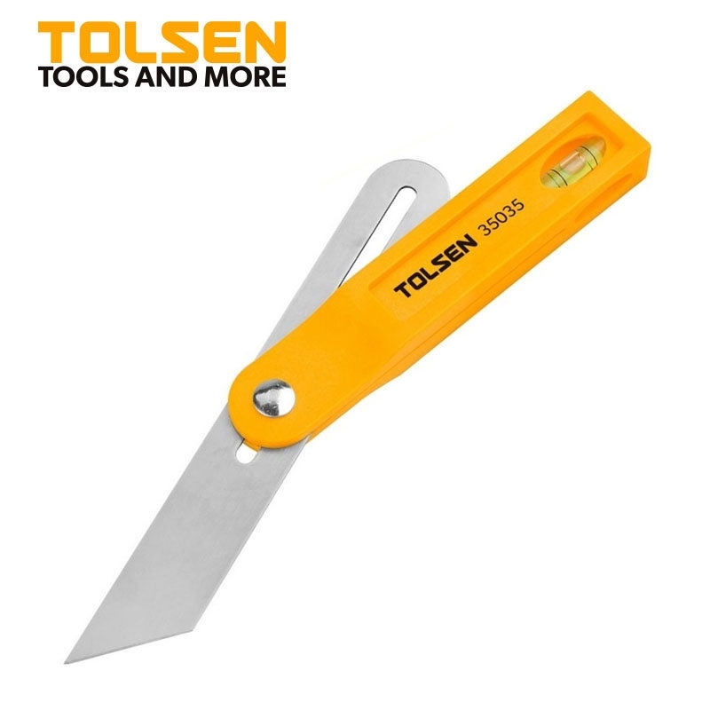 Kątownik nastawny z poziomnicą 200 mm TOLSEN