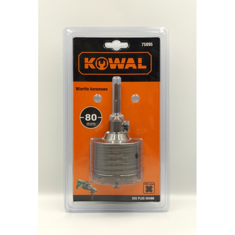 Wiertło koronowe SDS PLUS 80 mm KowaL