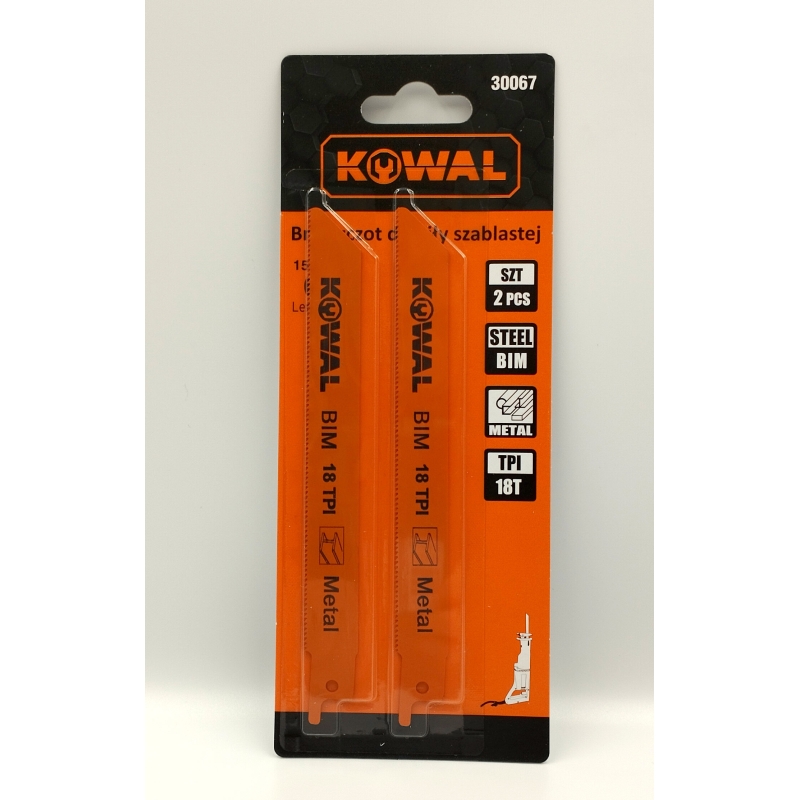 Brzeszczot do piły szablastej 150 mm/metal KowaL