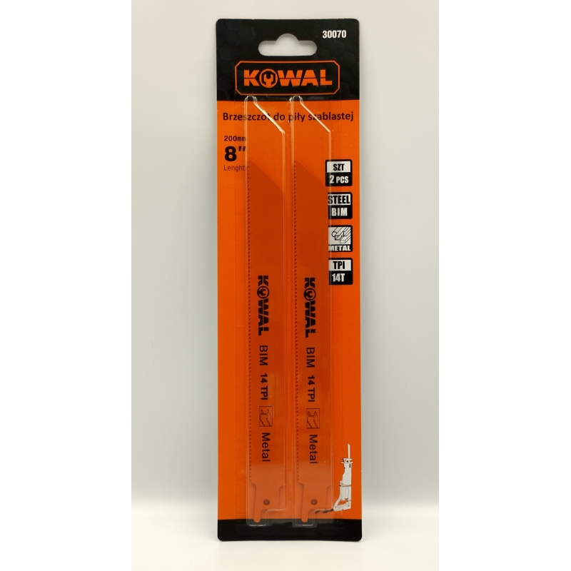Brzeszczot do piły szablastej 225 mm/metal KowaL