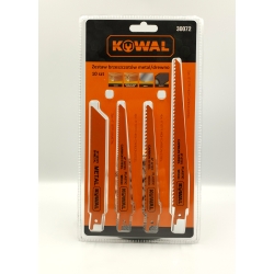 Zestaw brzeszczotów do piły szablastej drewno/metal KowaL