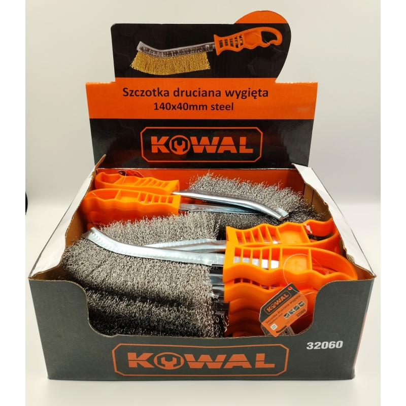 Szczotka druciana wygięta KowaL