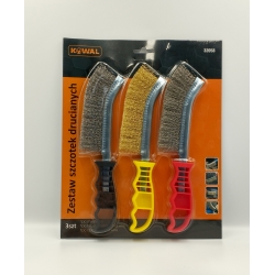 Zestaw szczotek drucianych 3 szt. KowaL