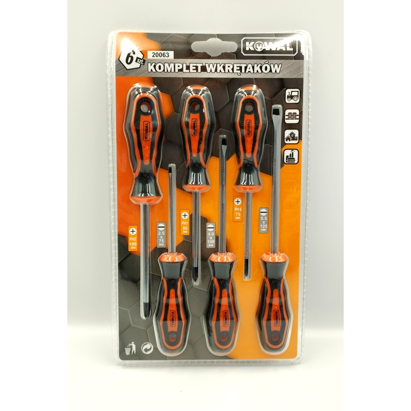 Zestaw wkrętaków 6 szt. KowaL