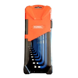 Zestaw kluczy imbusowych z kulką bardzo długie 9 szt.