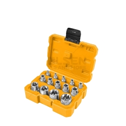 Zestaw nasadek 1/4",3/8", 1/2" 14 szt. TOLSEN