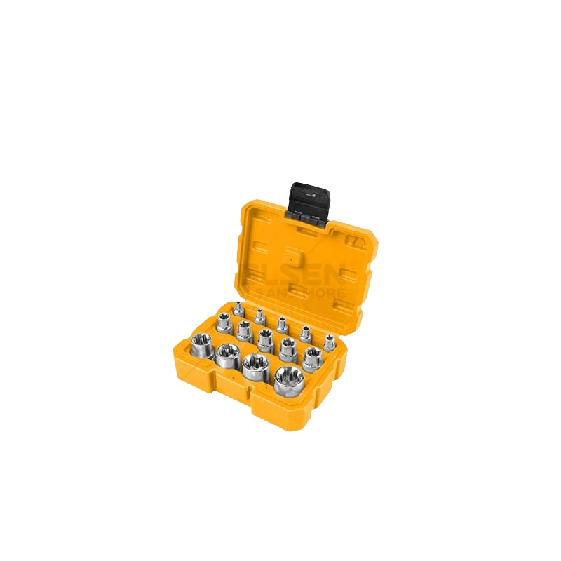 Zestaw nasadek 1/4",3/8", 1/2" 14 szt. TOLSEN
