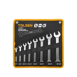 Zestaw kluczy dwustronnych płaskich 8 cz. TOLSEN