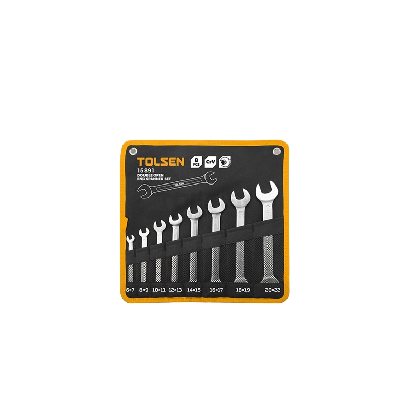 Zestaw kluczy dwustronnych płaskich 8 cz. TOLSEN