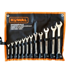 Zestaw kluczy płasko-oczkowych 6-22mm 12 cz.