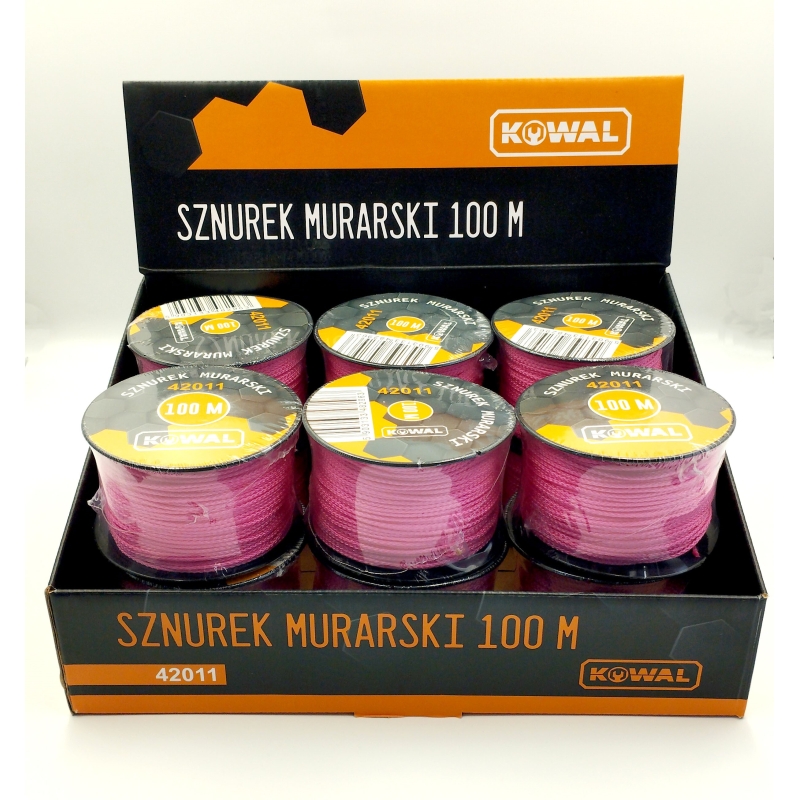 Sznurek murarski polipropylenowy 50 m KowaL
