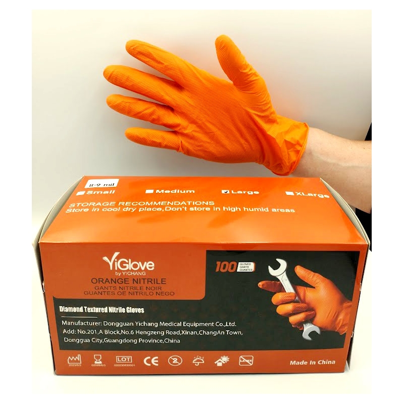 Rękawice nitrylowe 100 szt. cienkie L