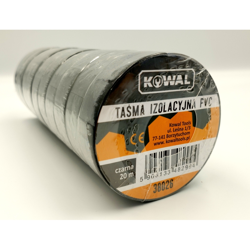 Taśma izolacyjna PVC czarna 20 m KowaL