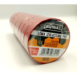 Taśma izolacyjna PVC czerwona 20 m KowaL