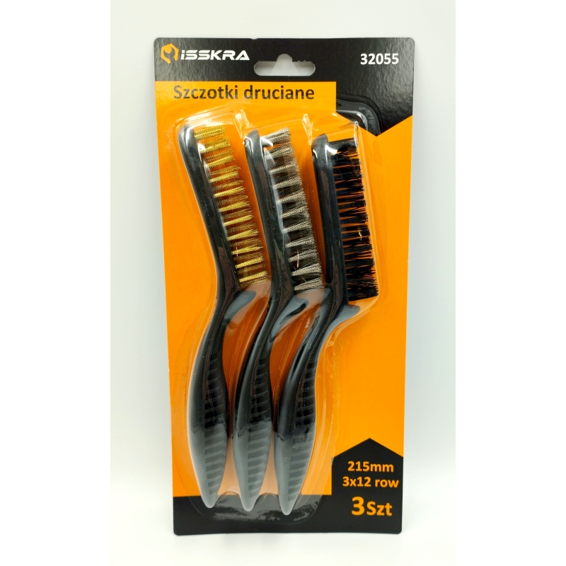 Szczotki druciane 3 szt. ISSKRA