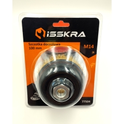 Szczotka doczołowa drut falowany M14 - 100 mm ISSKRA