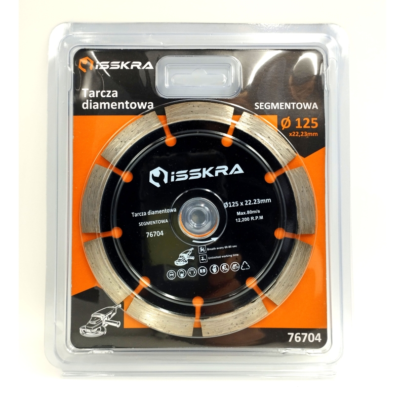 Tarcza diamentowa SEGMENTOWA 125 mm