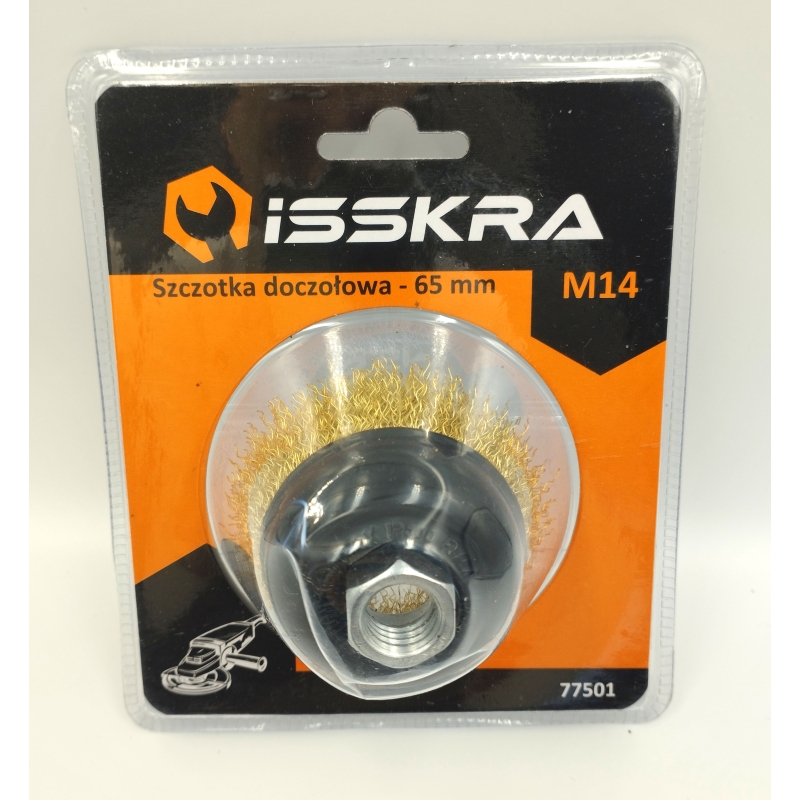 Szczotka doczołowa drut falowany M14 - 75 mm ISSKRA