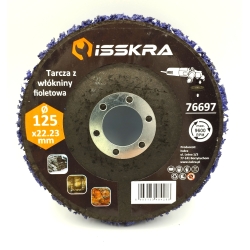 Tarcza z włókniny 125 mm fioletowa ISSKRA