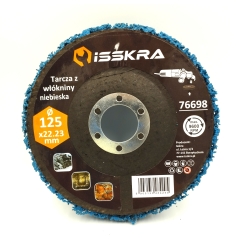 Tarcza z włókniny 125 mm niebieska ISSKRA