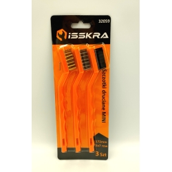 Szczotki druciane MINI 3 szt. ISSKRA