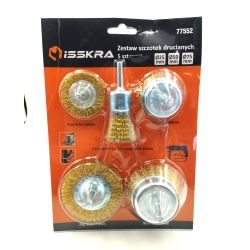 Zestaw szczotek drucianych 5cz. ISSKRA