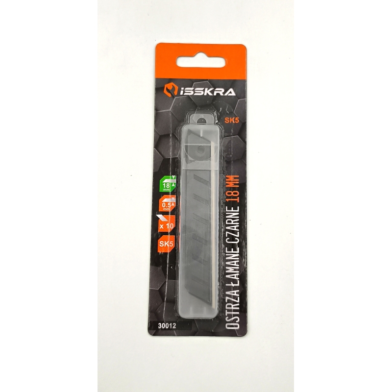 Ostrza łamane czarne 18 mm - 10 szt. SK2