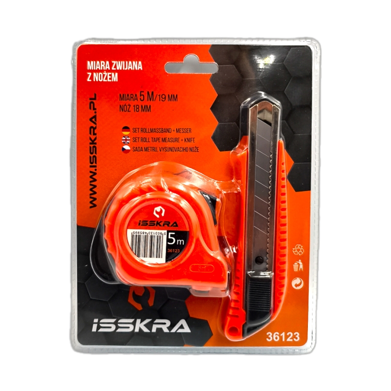 Miara zwijana 3 m z nożem ISSKRA