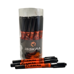Marker czarny dwustronny ISSKRA