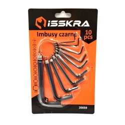 Imbusy czarne 10 cz. ISSKRA