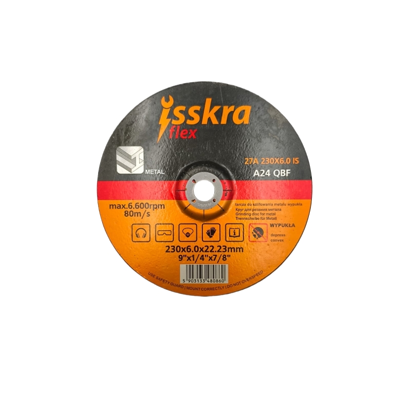 Tarcza do szlifowania metalu 230x6,0 mm ISSKRA