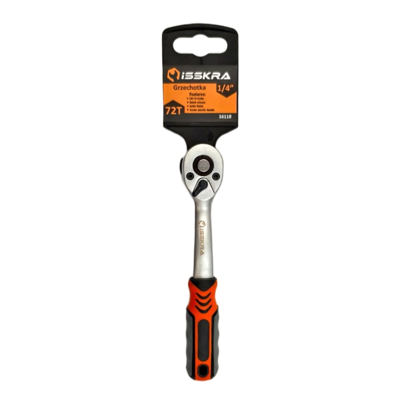 Grzechotka 1/4" profilowana ISSKRA
