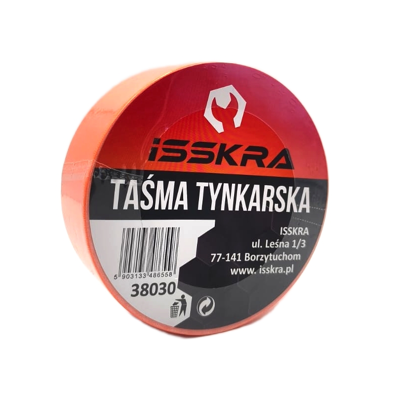 Taśma tynkarska 50 m pomarańczowa ISSKRA