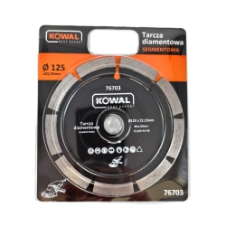 Tarcza diamentowa SEGMENTOWA 125 mm KowaL