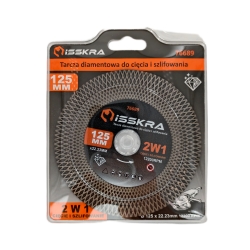 Tarcza diamentowa do cięcia i szlifowania 125 mm ISSKRA